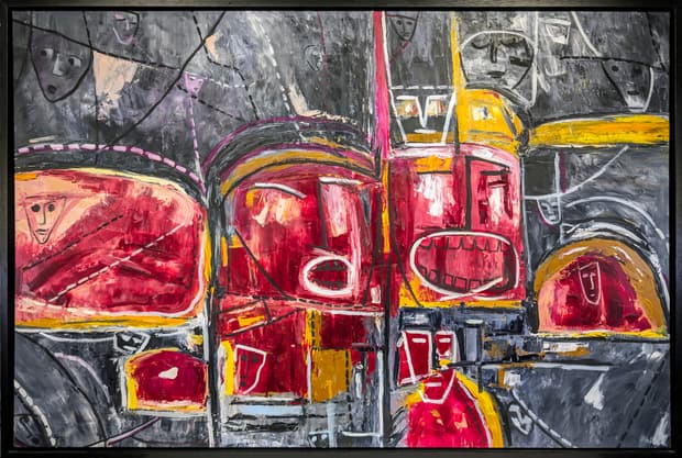 Acrylic on canvas, 148×100cm, Gagliardi Gallery catalogue no. 169