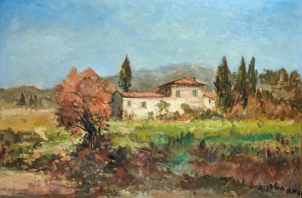 Oil on board, 92×61cm, Gagliardi Gallery catalogue no. 211