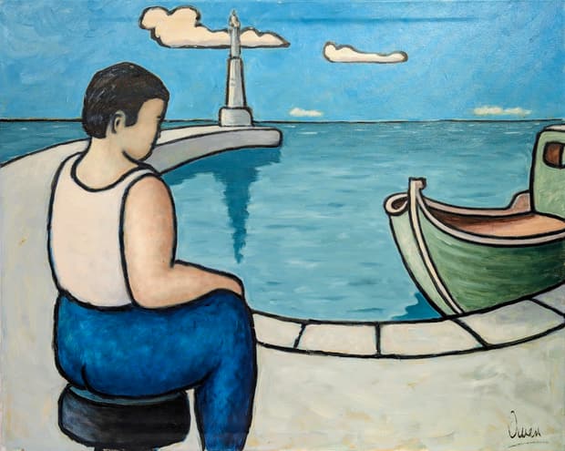 Oil on canvas, 100×80cm, Gagliardi Gallery catalogue no. 221