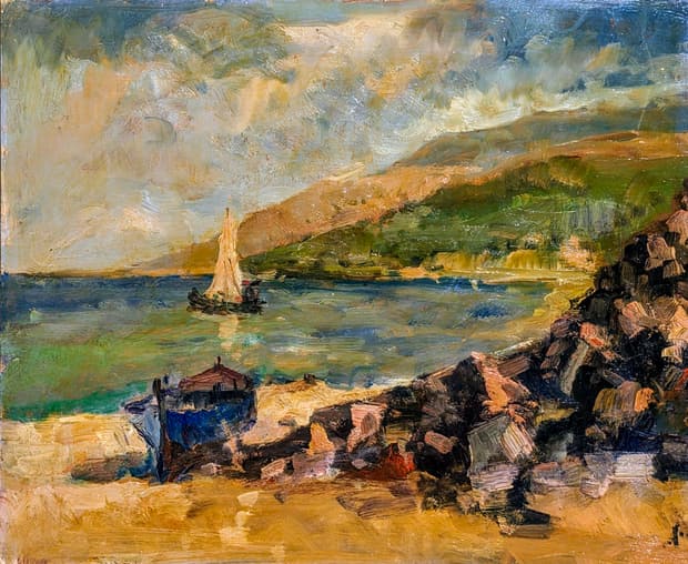 Oil on board, 60×50cm, Gagliardi Gallery catalogue no. 238
