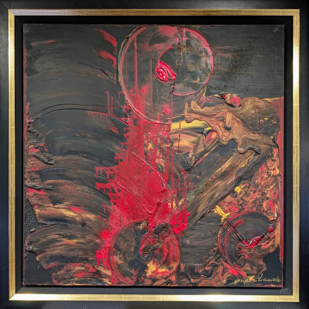 Acrylic on canvas, 118×118cm, Gagliardi Gallery catalogue no. 280