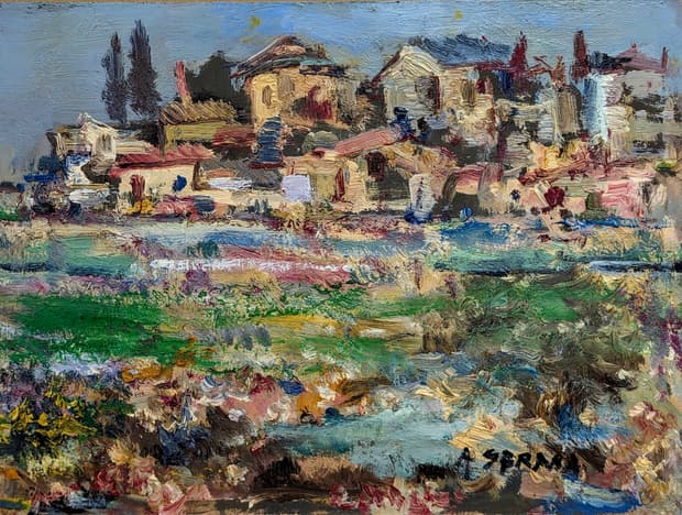 Oil on board, 40×30cm, Gagliardi Gallery catalogue no. 343