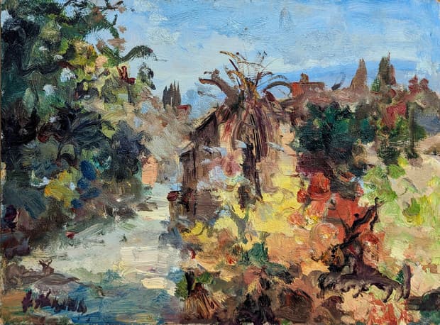 Oil on board, 41×31cm, Gagliardi Gallery catalogue no. 345