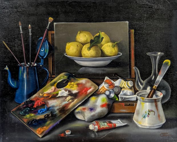 Oil on board, 51×41cm, Gagliardi Gallery catalogue no. 357