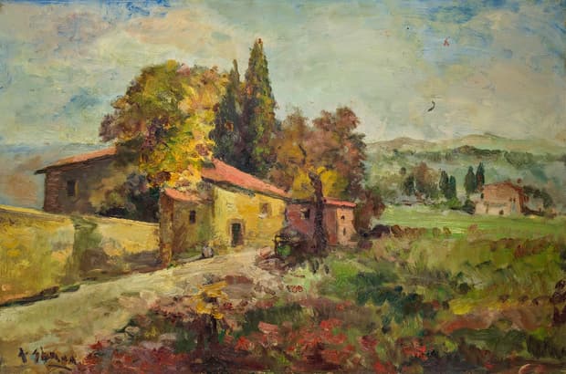 Oil on board, 92×61cm, Gagliardi Gallery catalogue no. 390