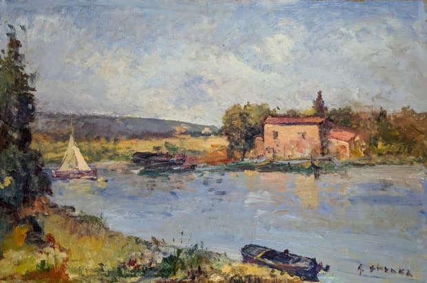 Oil on board, 92×61cm, Gagliardi Gallery catalogue no. 393
