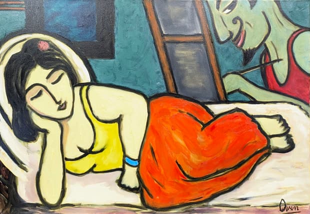 Oil on canvas, 100×70cm, Gagliardi Gallery catalogue no. 399