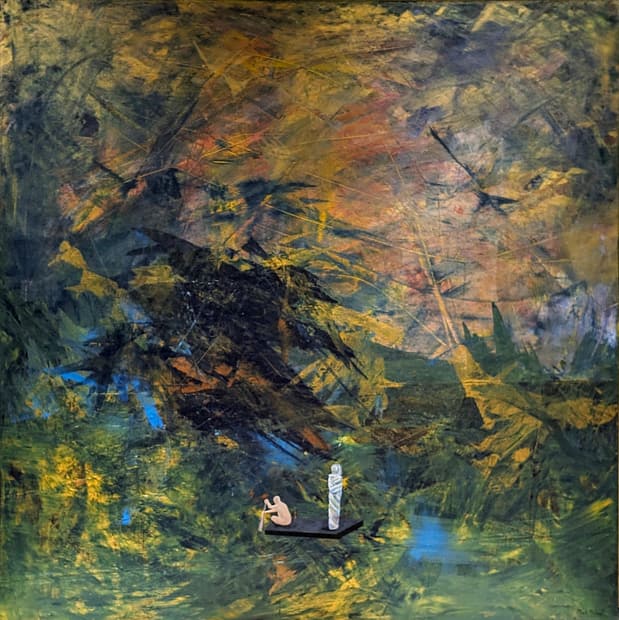Acrylic on canvas, 100×100cm, Gagliardi Gallery catalogue no. 434