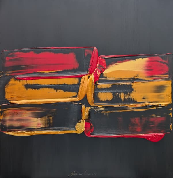 Acrylic on canvas, 100×100cm, Gagliardi Gallery catalogue no. 508
