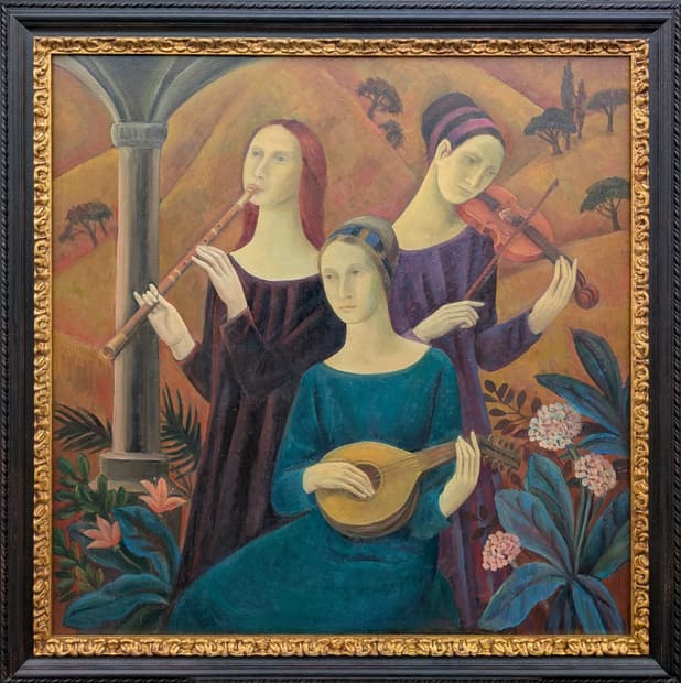 Oil on canvas, 118×118cm, Gagliardi Gallery catalogue no. 510