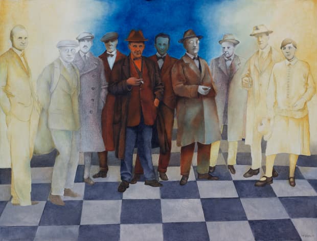 Mixed media on canvas, 150×115cm, Gagliardi Gallery catalogue no. 595