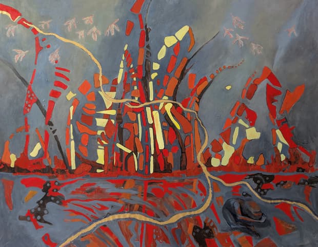Acrylic on canvas, 167×127cm, Gagliardi Gallery catalogue no. 598