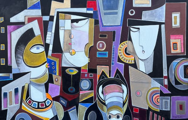 Acrylic on canvas, 144×96cm, Gagliardi Gallery catalogue no. 625