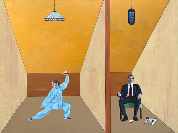 Acrylic on canvas, 121×91cm, Gagliardi Gallery catalogue no. 696
