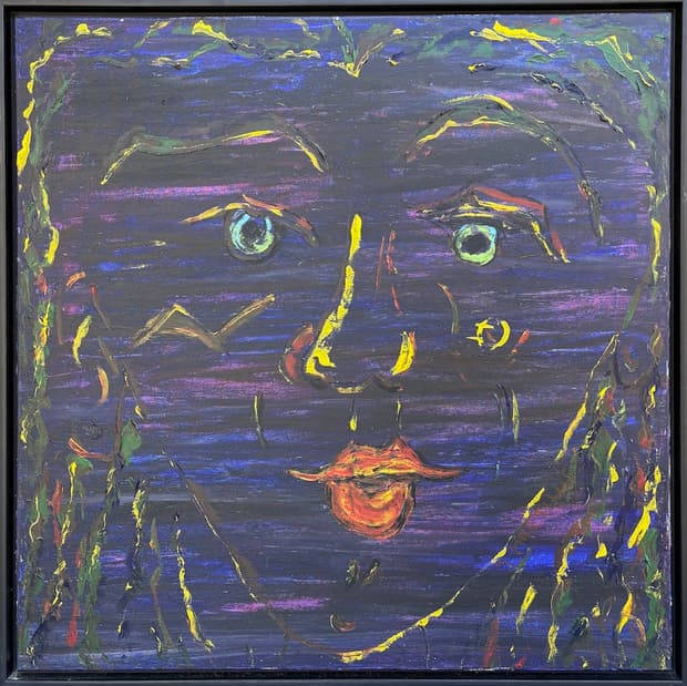 Acrylic on canvas, 107×107cm, Gagliardi Gallery catalogue no. 741
