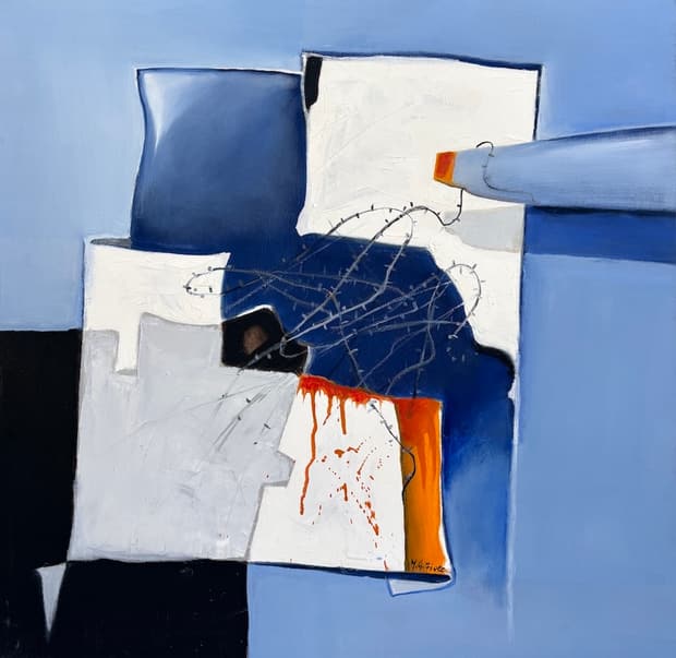 Acrylic on canvas, 76×76cm, Gagliardi Gallery catalogue no. 760