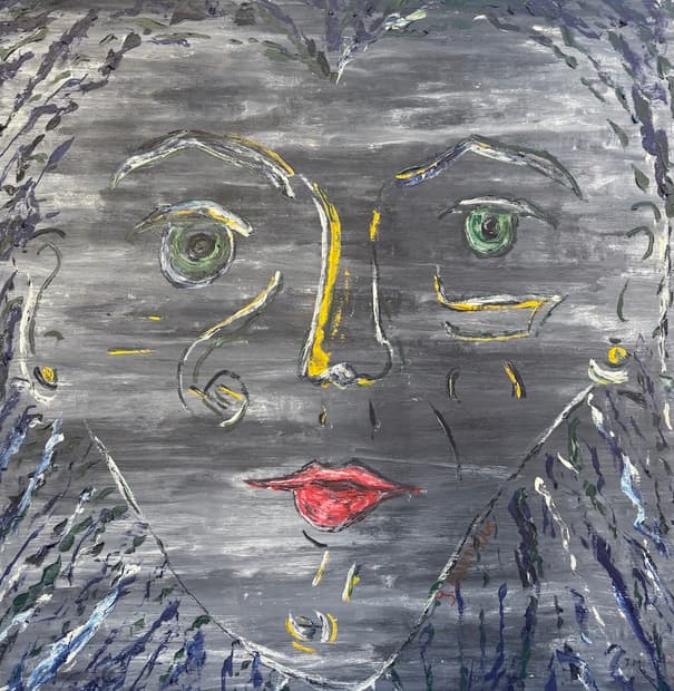 Acrylic on canvas, 101×101cm, Gagliardi Gallery catalogue no. 815