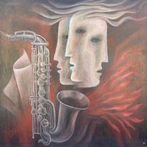 Oil on canvas, 100×100cm, Gagliardi Gallery catalogue no. 819