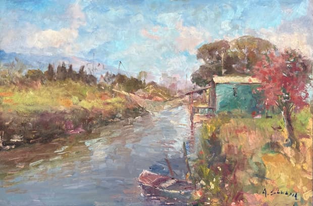 Oil on board, 92×61cm, Gagliardi Gallery catalogue no. 830