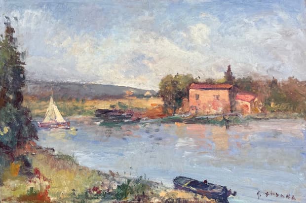 Oil on board, 91×61cm, Gagliardi Gallery catalogue no. 835