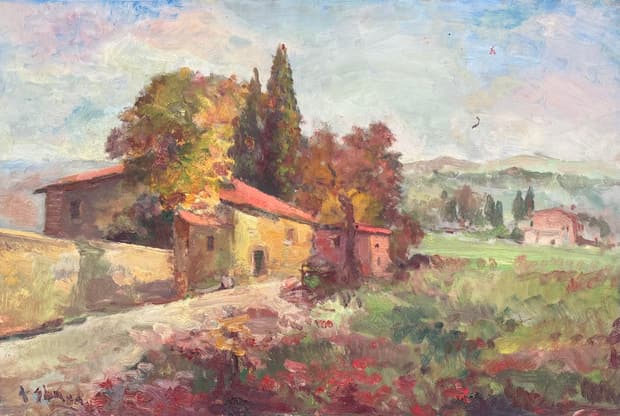 Oil on board, 91×61cm, Gagliardi Gallery catalogue no. 837