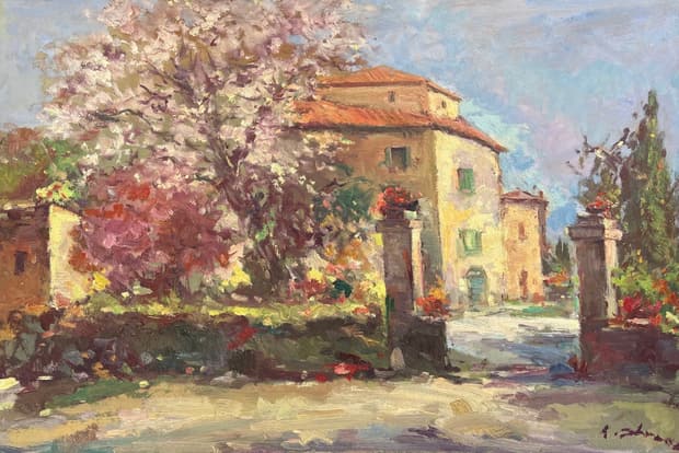 Oil on board, 92×62cm, Gagliardi Gallery catalogue no. 845